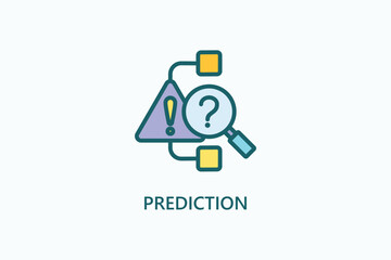 Prediction vector, icon or logo sign symbol illustration