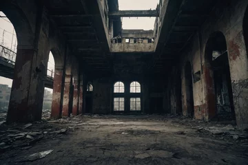 Selbstklebende Fototapeten old abandoned factory © Алена Харченко