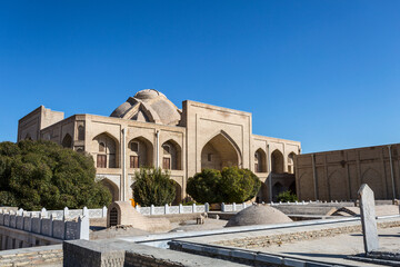 Bukhara, Uzbekistan. View of Muslim shrine, Muslim pilgrimage center, mausoleum of Bahauddin...