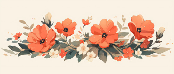 a picture of a bunch of flowers on a white background