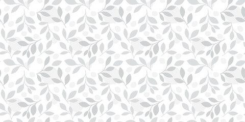 Botanical illustration background. Seamless pattern.Vector. 有機的なイラストパターン - 786376720