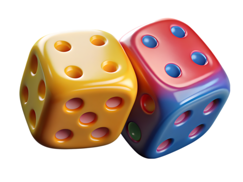 A stack of dice