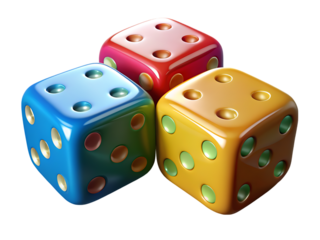 A stack of dice