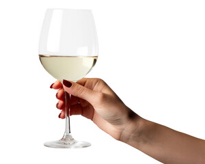 PNG Hand holding wine glass drink refreshment drinkware