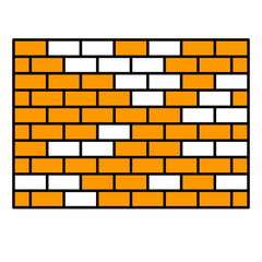 Vector Hollow Brick Wall