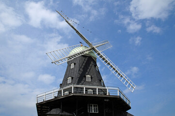 Sweden, old and historical windmill of Sandvik - 786382336
