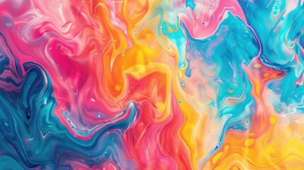 Fototapeta na wymiar Colorful abstract painting background. Liquid marbling paint background. Fluid painting abstract texture. Intensive colorful mix of acrylic vibrant colors