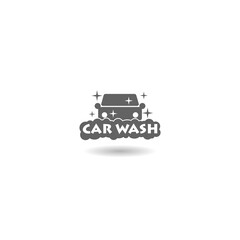 Car wash icon with shadow