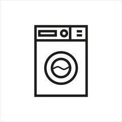 washing machine vetor icon line template