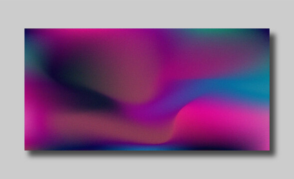 Abstract color gradient modern blurred background and film grain texture template with an elegant