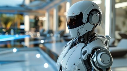 Fototapeta premium Futuristic robot and cyborg development.