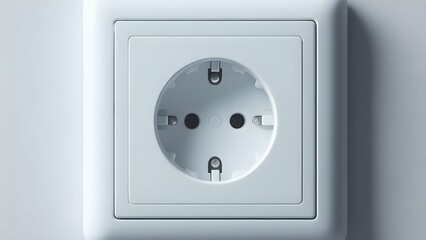 White electrical outlet on wall