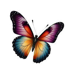 colorful butterfly transparent png without background