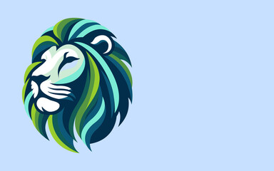 Blue and Green lion