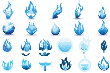 Naklejka premium set of water drops