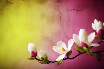 spring flowers background made by midjourney