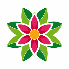 A Vector Illustration of Flowers	
