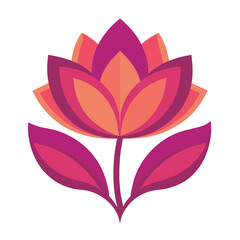 A Vector Illustration of Flowers	
