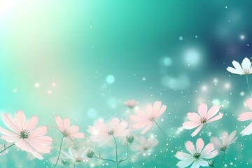 background with flowers made by midjourney