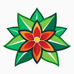A Vector Illustration of Flowers	
