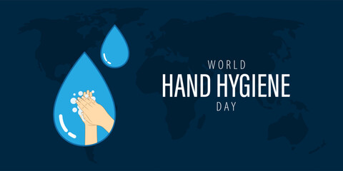 Vector illustration of World Hand Hygiene Day social media feed template