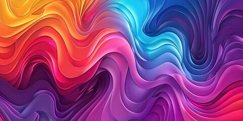 Obraz premium background gradient full color type 3D, geometric, wave, liquid suitable for digital and print