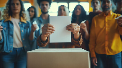 Election Decision: Contributing to the Future Through Voting Polls - obrazy, fototapety, plakaty
