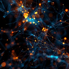 Fototapeta premium Network transformation as the evolution of the financial ecosystem