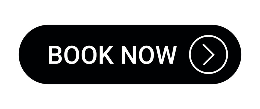 black book now button with icon isolated on white background