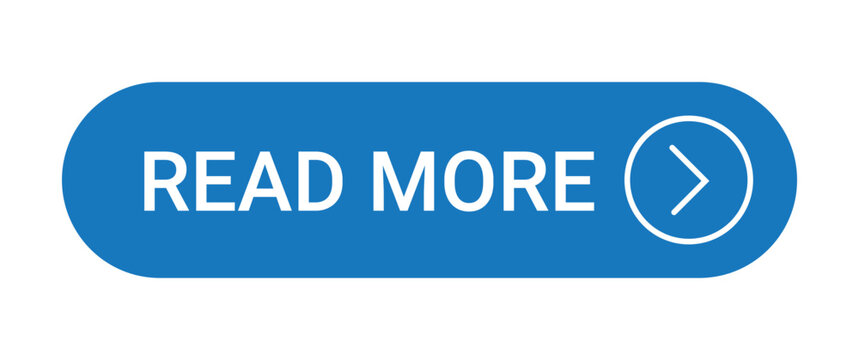 read more button with an icon isolated on a white background