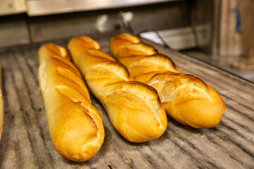Bread in a French bakery from south of France