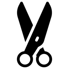 scissor icon, simple vector design - obrazy, fototapety, plakaty