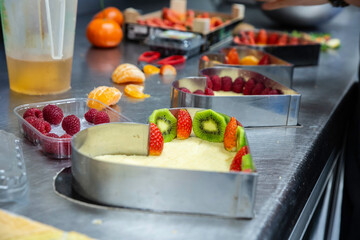 Pastries in a French bakery