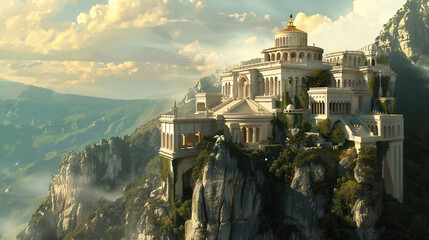 On Mount Olympus a Fantasy Palace