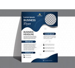 Modern creative & clean business flyer or brochure template.