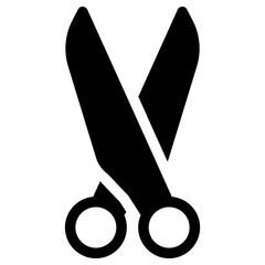 scissor icon, simple vector design - obrazy, fototapety, plakaty