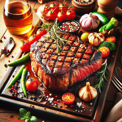 Cooked roasted juicy spice beef meat grilled steak food slice closeup photography.meal dinner cooking fillet rosemary gourmet grill food and drink lunch horizontal background image 