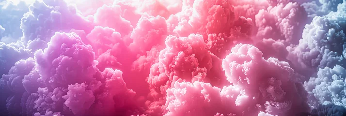 Stoff pro Meter Vibrant Sunset Cloudscape in Pastel Tones, Creating a Soft and Dreamy Background That Evokes Peace and Beauty in the Sky © NURA ALAM