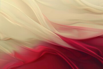 Abstract background with flowing red and cream colors