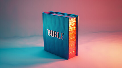 A 3D minimalistic book icon with 