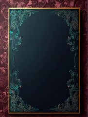 Naklejka premium floral book cover background