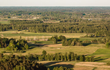 Summer landscape in the countryside of Latvia.