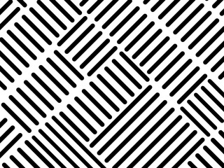 Retro black and white geometric pattern background, vector abstract circles, triangles and squares line art. Set of trendy bauhaus pattern background op-art.