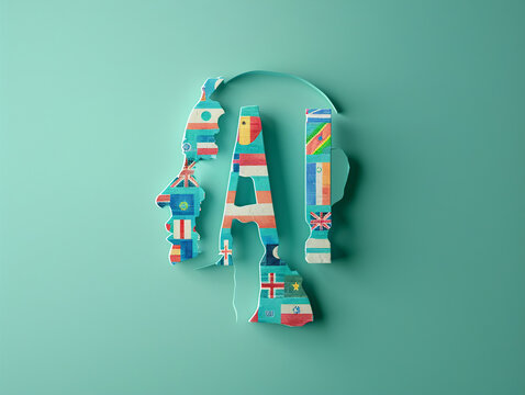 A modern 4K wallpaper ai robot design combining a minimalist mint green backdrop