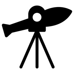 rocket icon, simple vector design