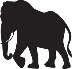 elephant silhouette vector