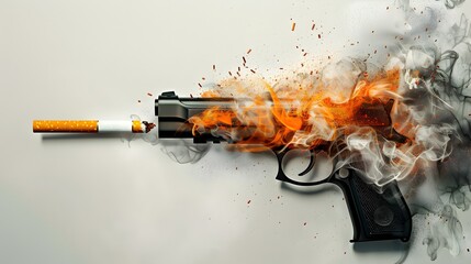 Combustible Depiction of Smoking Gun's Detrimental Impact