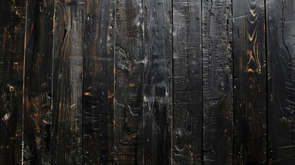 Rich and durable dark wood planks.