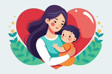 Love Symbolized Mother and Baby Bond