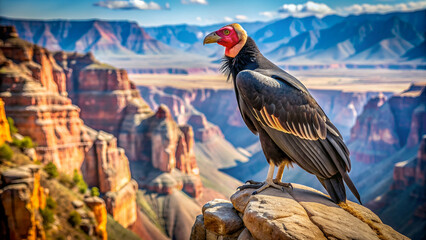 California condor in the canyon